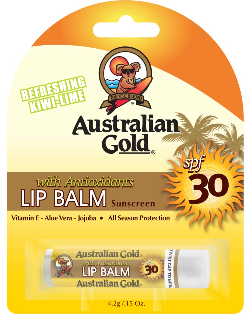 Australian Gold Lip Balm Sunscreen - SPF 30 -     - 