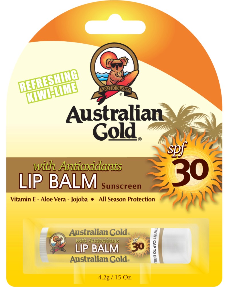 Australian Gold Lip Balm Sunscreen - SPF 30 - ������������� ������ �� ����� - ������