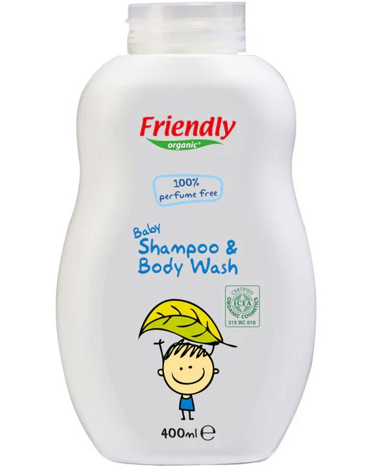 Friendly Organic Baby Shampoo & Body Wash -        - 
