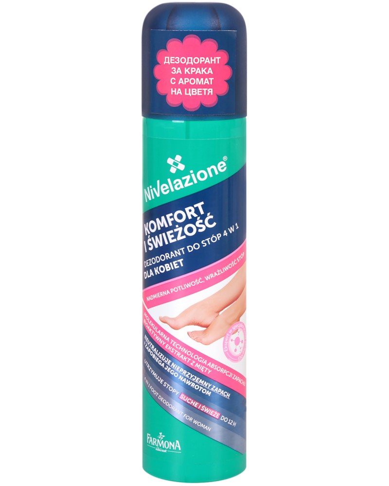 Farmona Nivelazione Comfort And Freshness 4 In 1 Foot Deodorant For Women -     4  1         "Nivelazione" - 