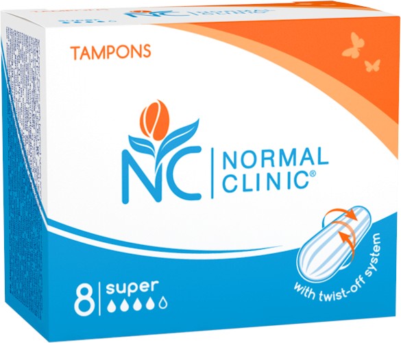 Normal Clinic Tampons Super -   - 8  - 
