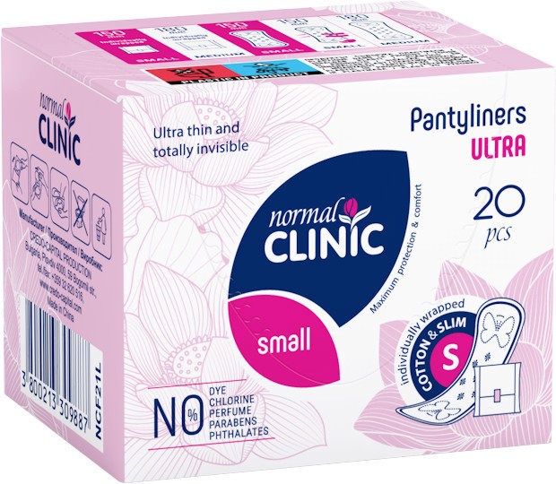 Normal Clinic Ultra Cotton & Slim Small - 20  40      Ultra -  