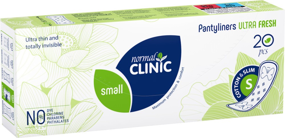 Normal Clinic Ultra Fresh Cotton & Slim Small - 20       Ultra -  