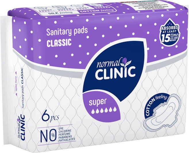 Normal Clinic Classic Cotton Super - 6         Classic -  