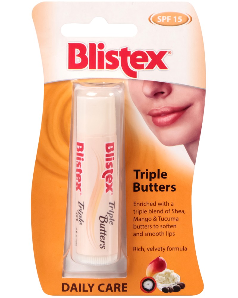Blistex Triple Butters - SPF 15 -        - 