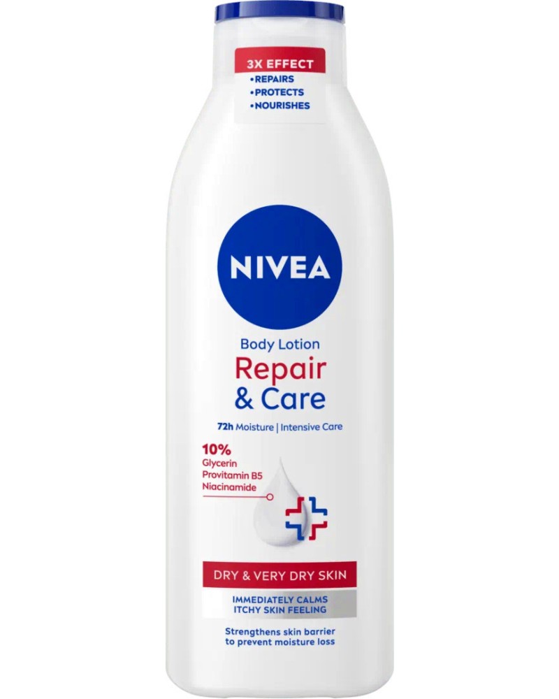 Nivea Repair & Care Body Lotion Nivea Repair & Care Body Lotion - Възстановяващ лосион за тяло за суха кожа - лосион