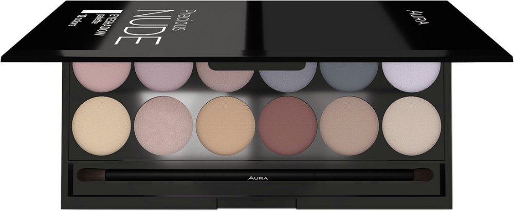 Aura Precious Nude Eyeshadow Palette -   12     - 