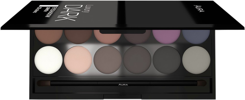 Aura Luxury Dark Eyeshadow Palette -   12     - 