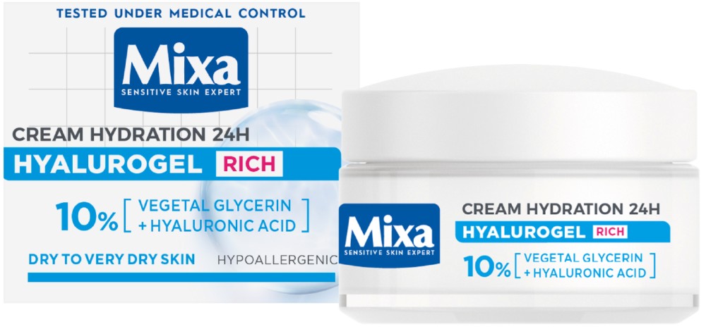 Mixa Hyalurogel Rich Cream -            Hyalurogel - 