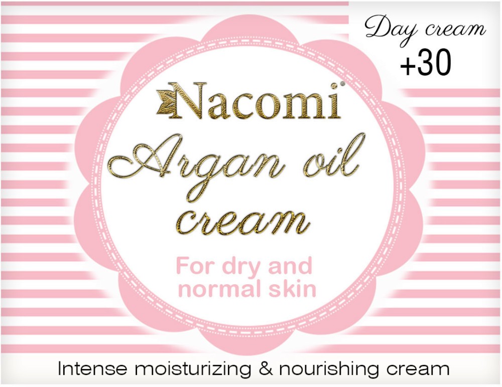 Nacomi Argan Oil Day Cream 30+ -          E - 