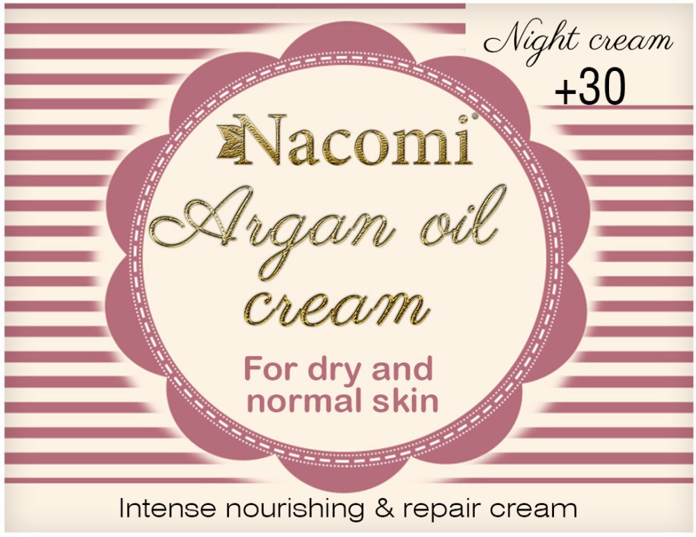 Nacomi Argan Oil Night Cream 30+ -           - 