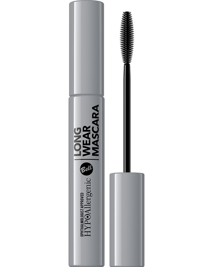 Bell HYPOAllergenic Long Wear Mascara Bell HYPOAllergenic Long Wear Mascara - Хипоалергенна спирала за мигли от серията HYPOAllergenic - спирала