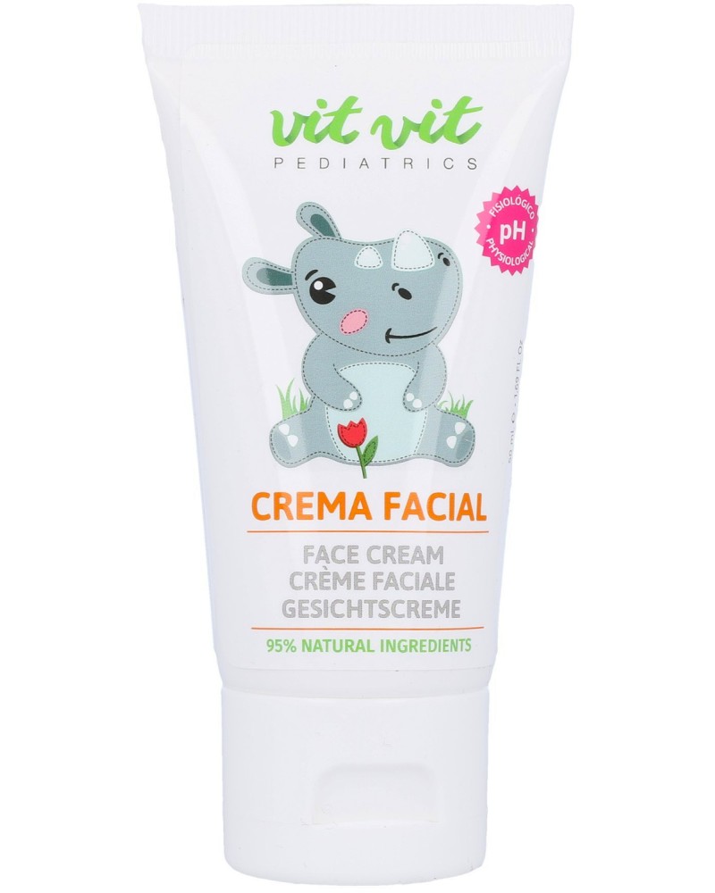 Diet Esthetic Vit Vit Pediatrics Face Cream - Бебешки хипоалергенен крем за лице от серията Vit Vit Pediatrics - крем