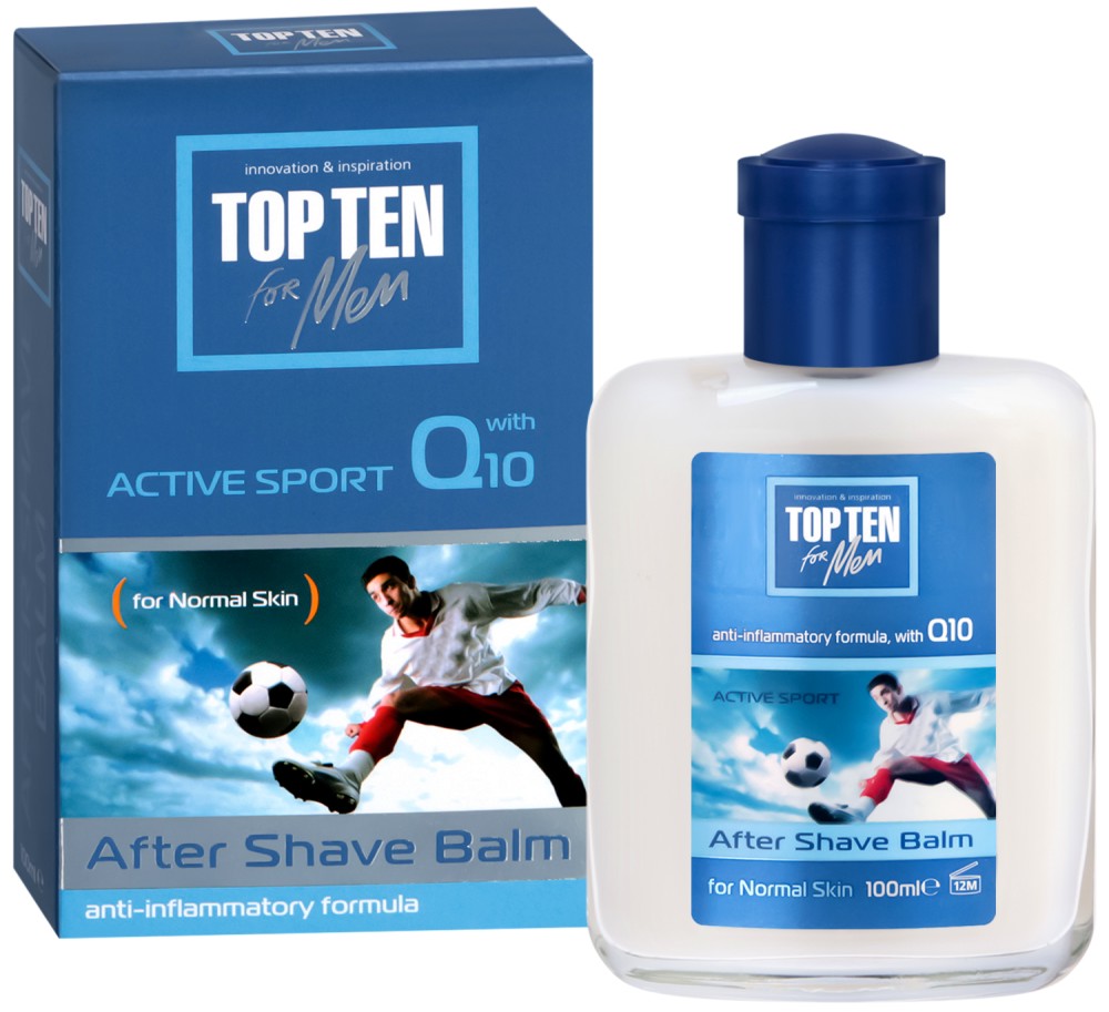 Top Ten Active Sport Q10 After Shave Balm -        - 