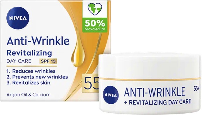 Nivea Anti-Wrinkle + Revitalizing Day Care 55+ -        Anti-Wrinkle+ - 