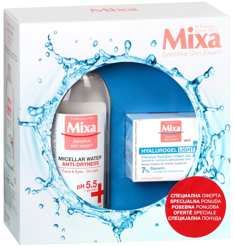   Mixa Hyalurogel & Anti-Dryness Micellar Water -     -     "Hyalurogel" - 
