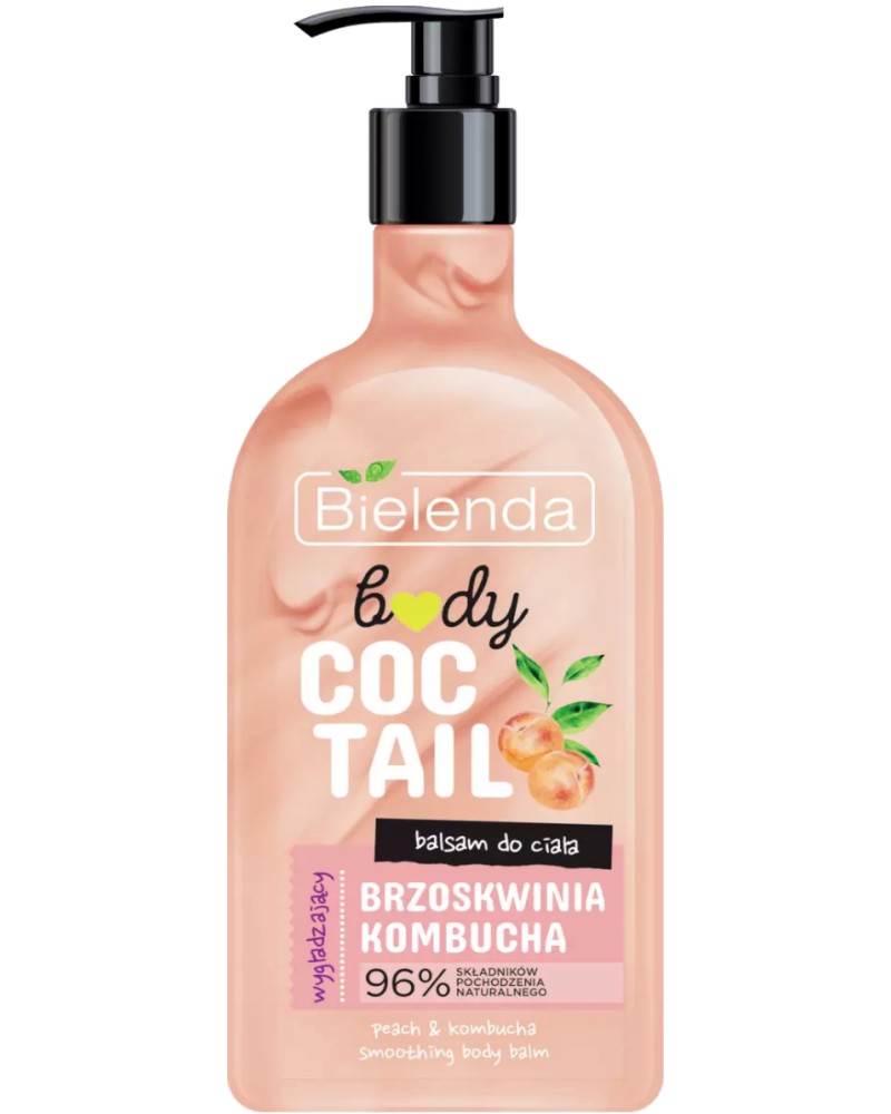 Bielenda Coctail Moisturizing Body Balm Bielenda Coctail Moisturizing Body Balm - Хидратиращ балсам за тяло с праскова и комбуча - балсам