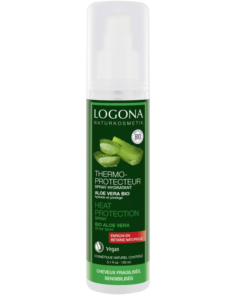 Logona Heat Protection Spray Bio Aloe Vera -         - 