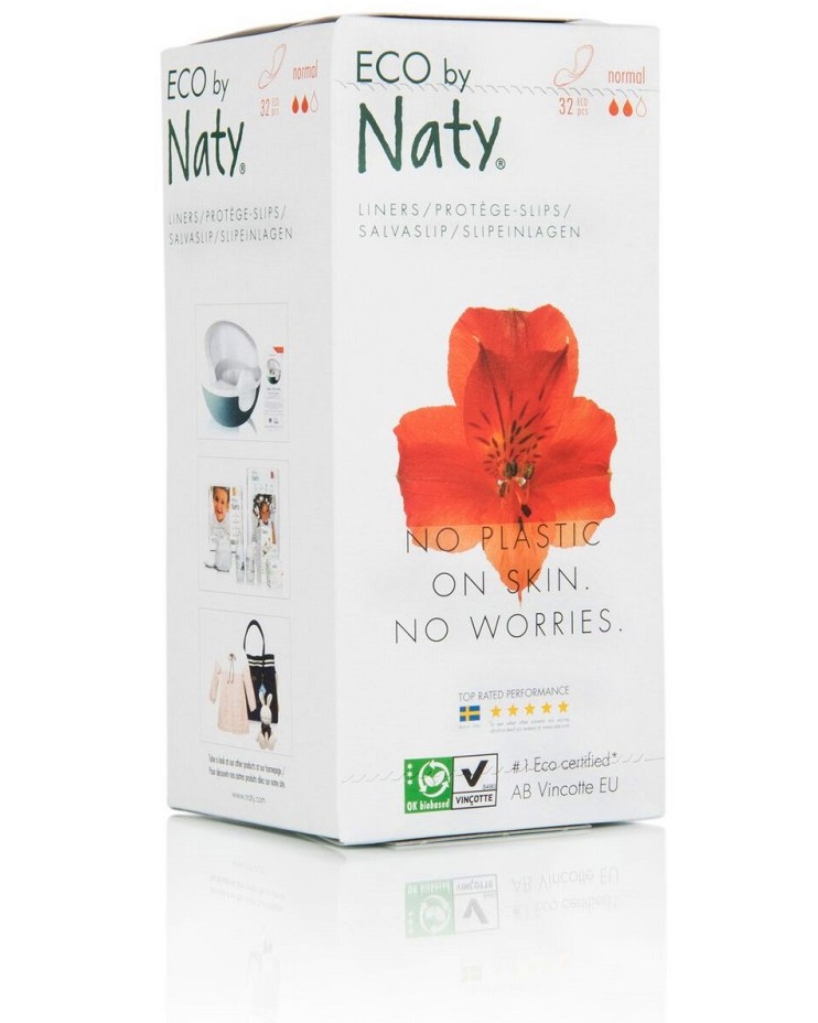 Naty Eco Panty Liners Normal - 32     -  