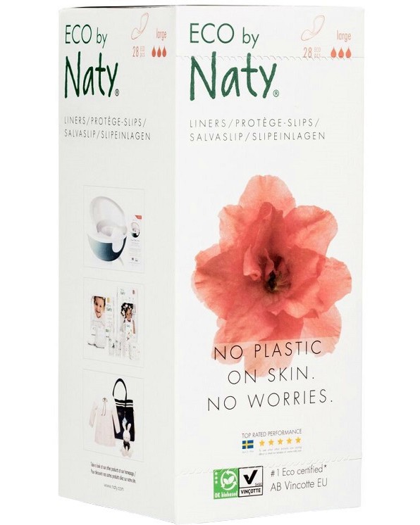 Naty Eco Panty Liners Large - 28     -  