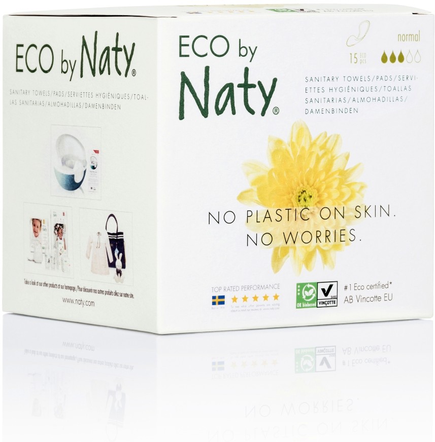 Naty Eco Sanitary Pads Normal - 15    -  