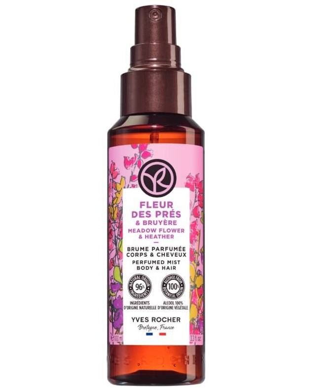 Yves Rocher Meadow Flower & Heather Body & Hair Mist -             Meadow Flower & Heather - 