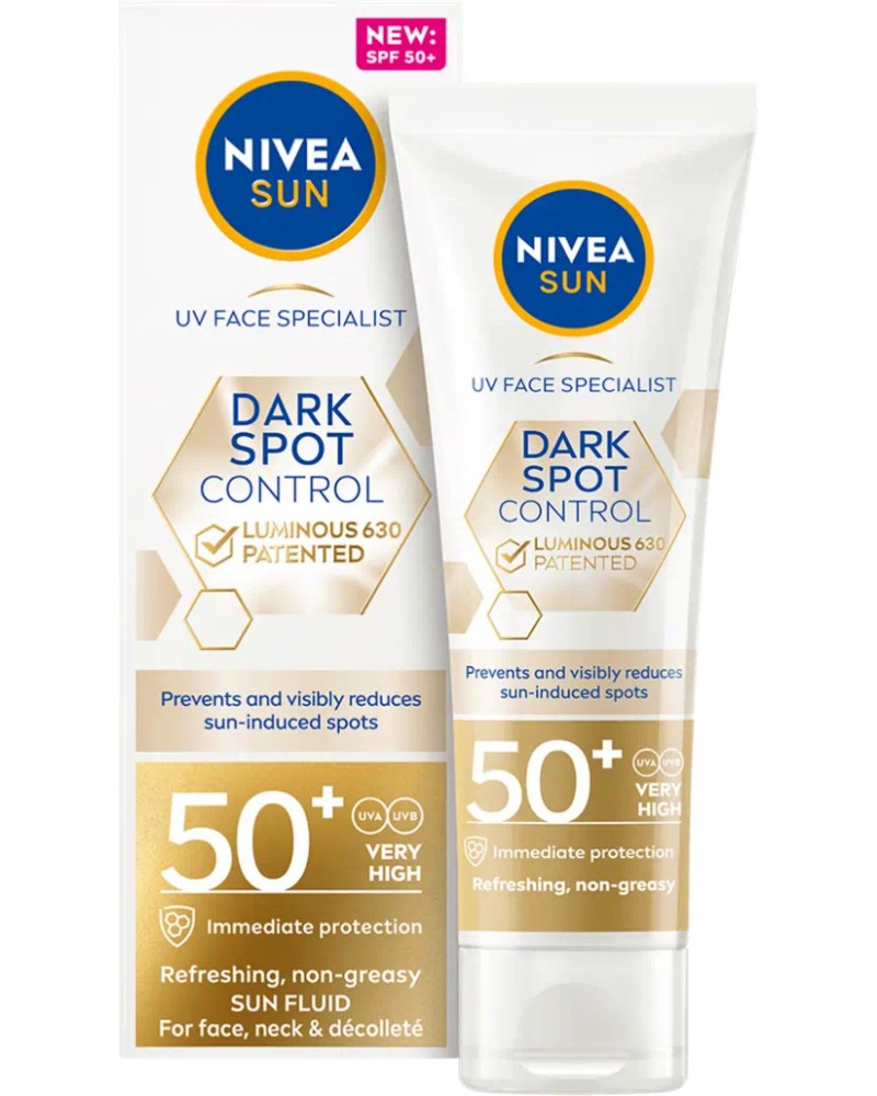 Nivea Sun Luminous630 Dark Spot Control Fluid SPF 50+ -          Luminous630 - 