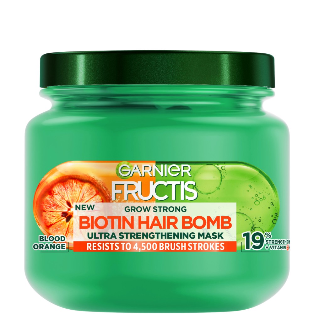 Garnier Fructis Grow Strong Biotin Hair Bomb Mask -           Grow Strong - 