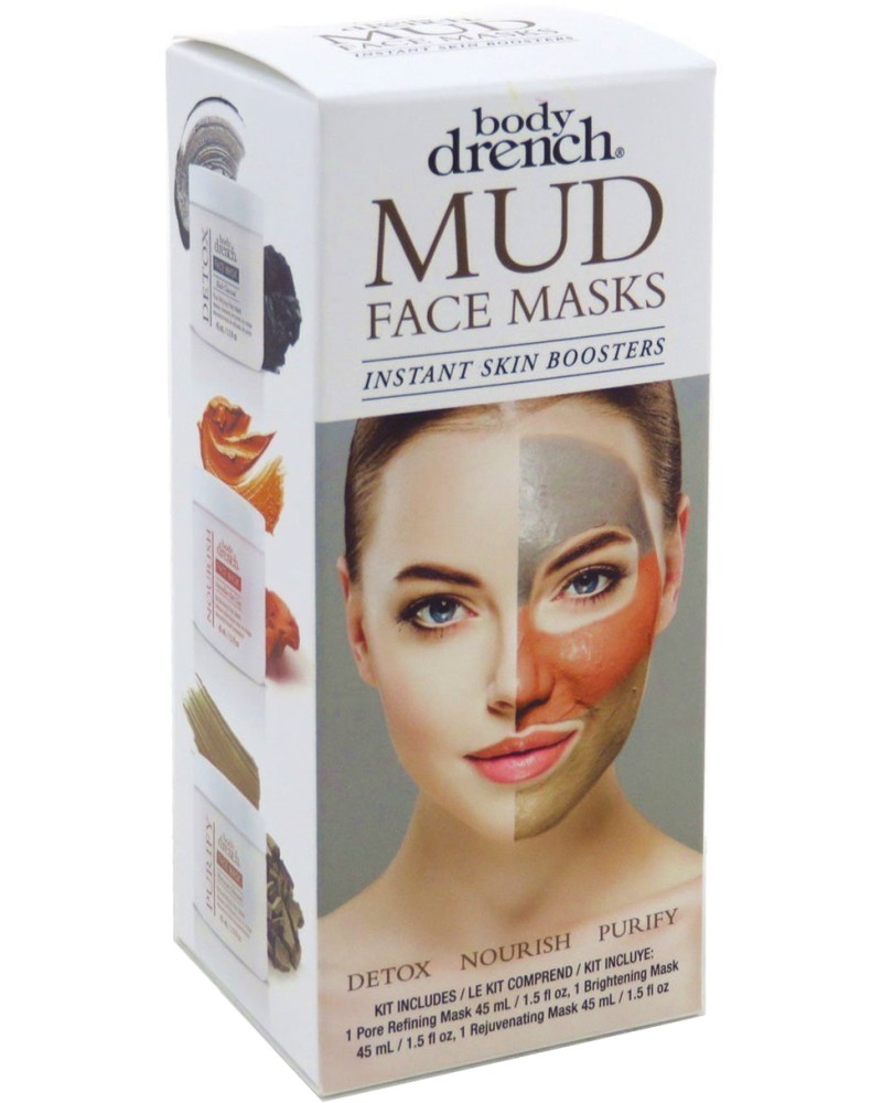 Body Drench Mud Face Masks Instant Skin Boosters -   3     - 