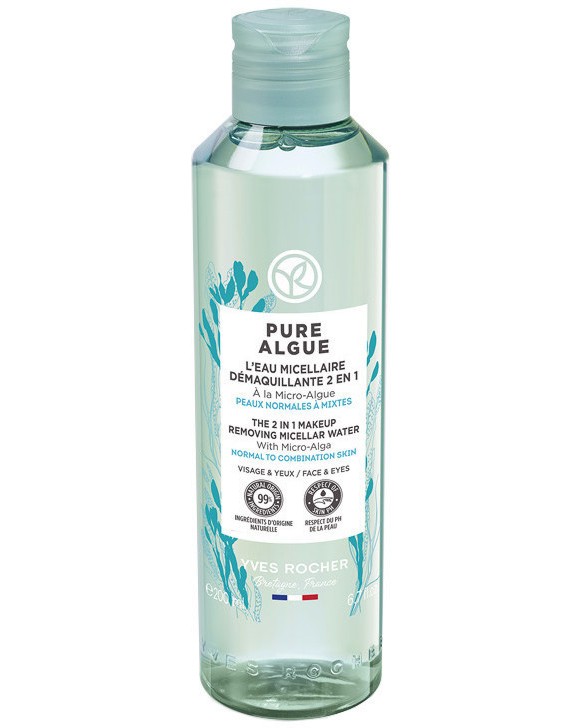 Yves Rocher Pure Algue The 2 in 1 Makeup Removing Micellar Water -          Pure Algue - 
