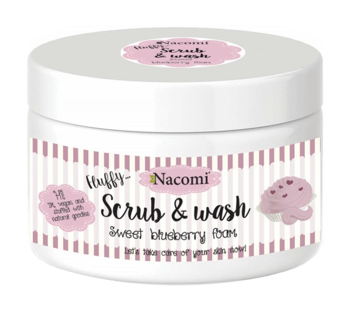 Nacomi Fluffy Scrub & Wash Sweet Blueberry Foam -          - 