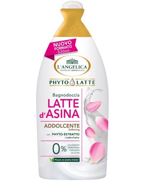 L'Angelica Phyto Latte Donkey Milk Bath & Shower Gel L'Angelica Phyto Latte Donkey Milk Bath & Shower Gel - Душ гел и пяна за вана 2 в 1 с магарешко мляко от серията Phyto Latte - душ гел