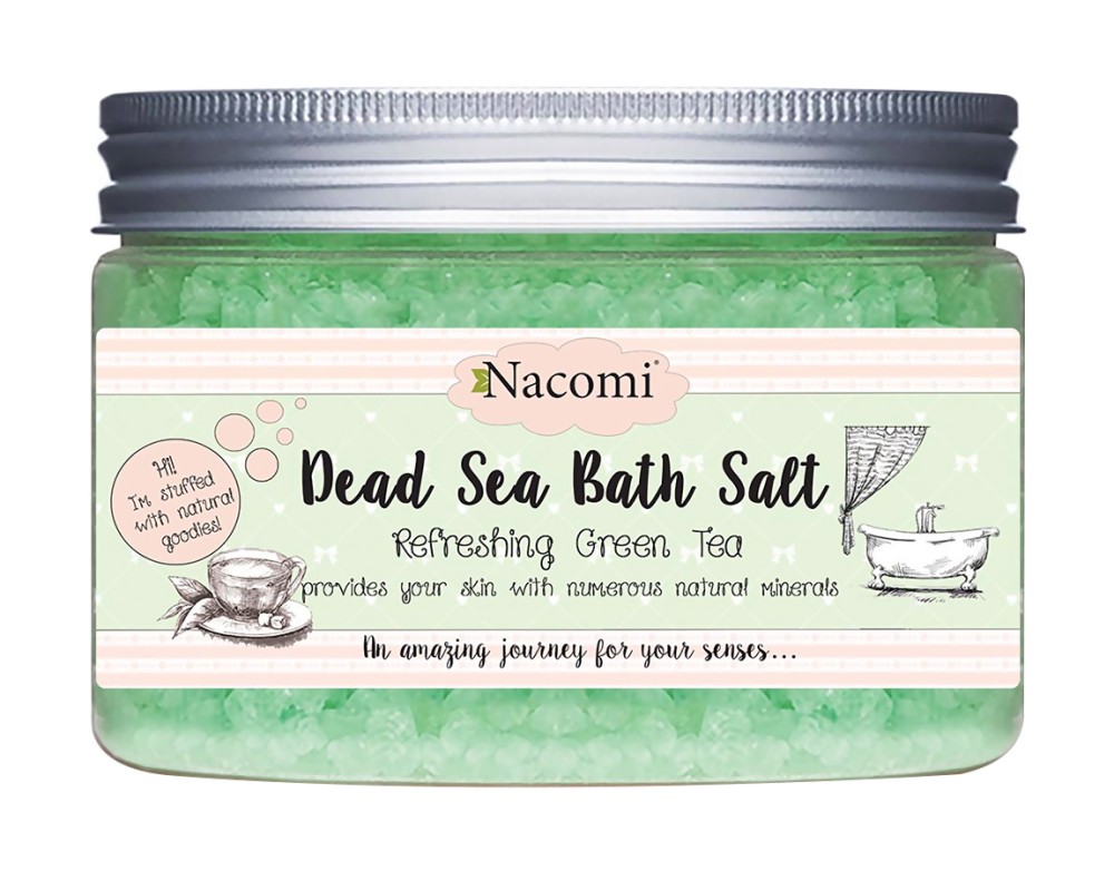 Nacomi Dead Sea Bath Salt Refreshing Green Tea -             - 