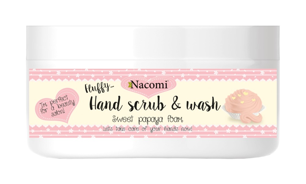 Nacomi Fluffy Hand Scrub & Wash Sweet Papaya Foam -          - 