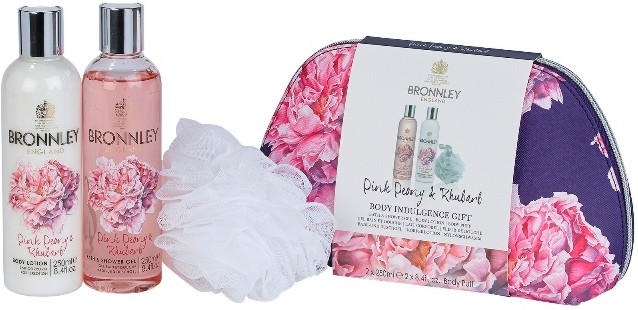Bronnley Pink Peony & Rhubarb Body Indulgence Gift -         "Pink Peony & Rhubarb" - 