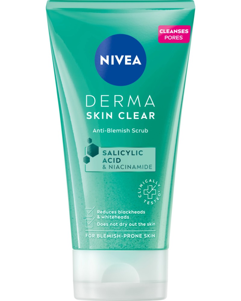 Nivea Derma Skin Clear Anti-Blemish Scrub -         - 