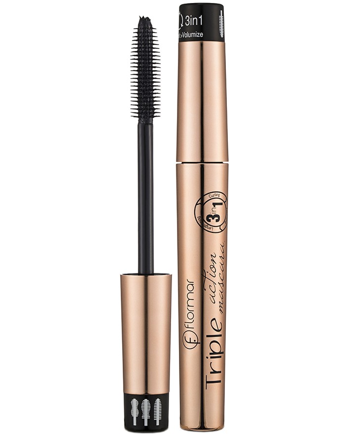 Flormar Triple Action Mascara 3 in 1 - ������� 3 � 1 � �������������� �� ����� - �������