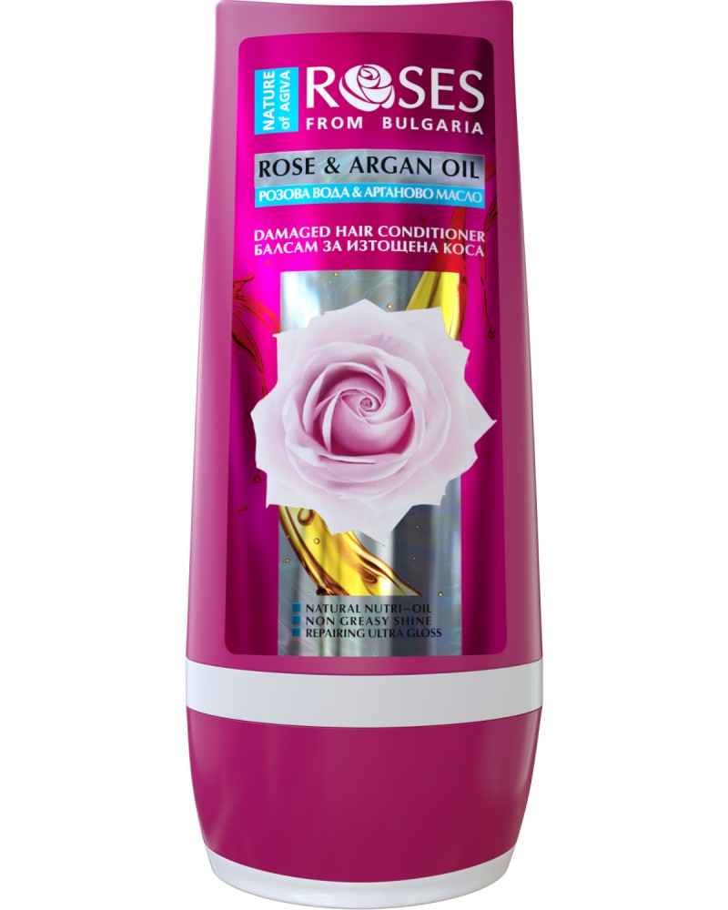 Nature of Agiva Rose & Argan Oil Damaged Hair Conditioner -           Roses - 
