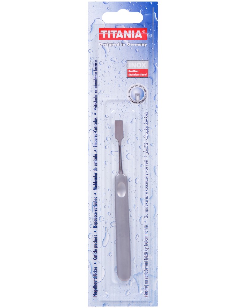 Titania Cuticle Pusher Inox Stainless Steel -         - 