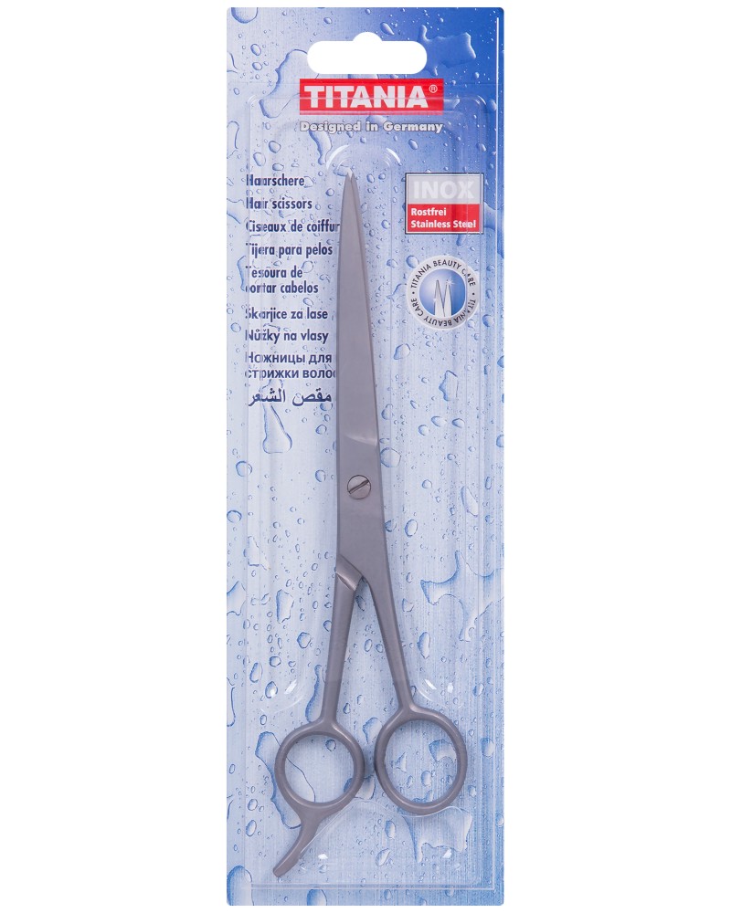 Titania Hair Scissors Inox Stainless Steel -      - 