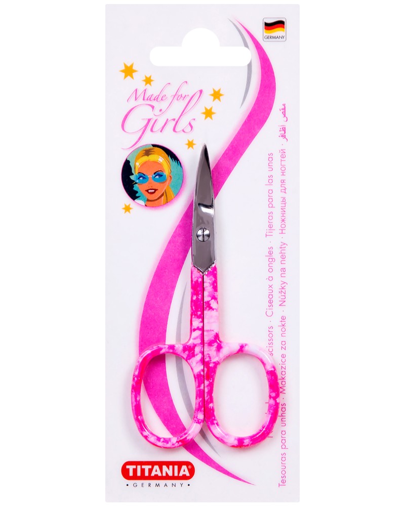 Titania Made for Girls Nail Scissors -         "Made for Girls" - 