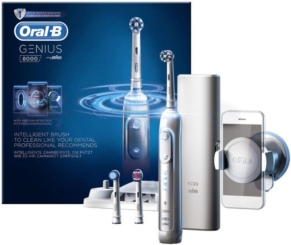Oral-B Genius 8000 Rechargeable Electric Toothbrush -      3  , Bluetooth      - 