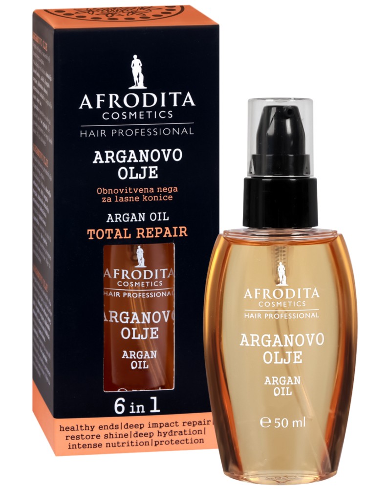 Afrodita Cosmetics Hair Professional Argan Oil 6 in 1 Total Repair -        - 