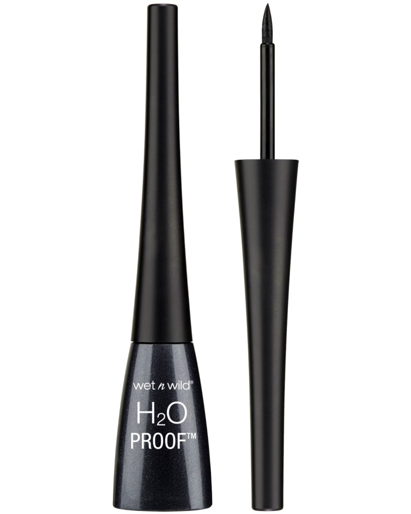 Wet'n'Wild H2O Proof Liquid Eyeliner Wet'n'Wild H2O Proof Liquid Eyeliner - Водоустойчива течна очна линия с писец - очна линия