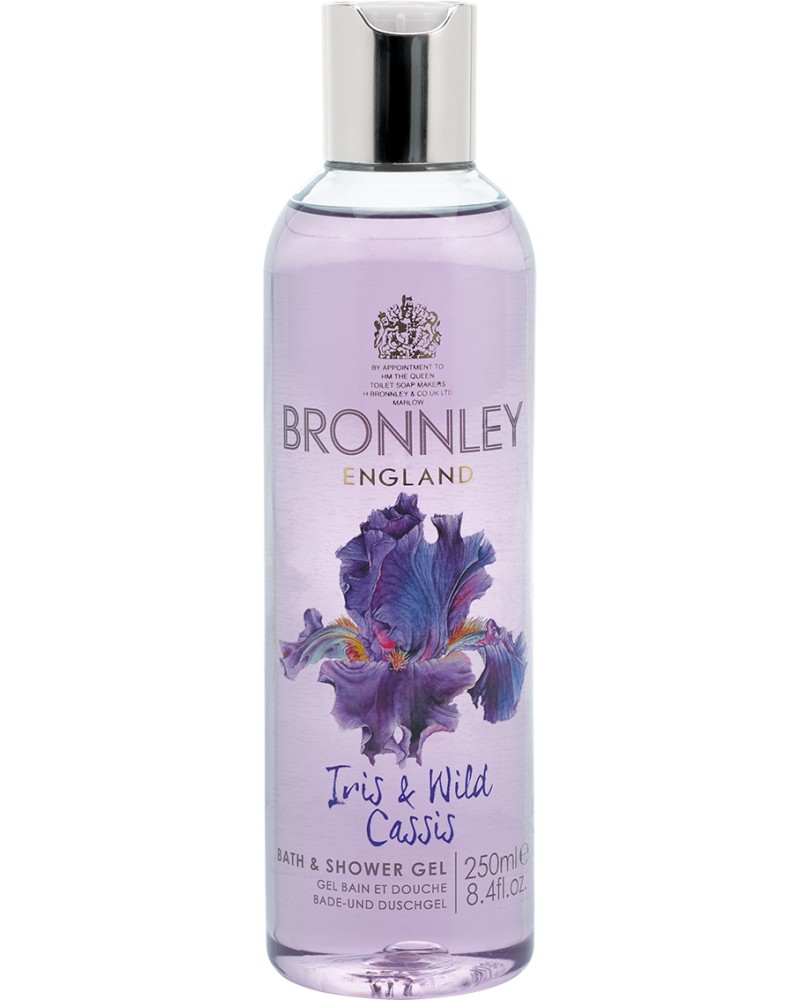 Bronnley Iris & Wild Cassis Bath & Shower Gel -            "Iris & Wild Cassis" -  
