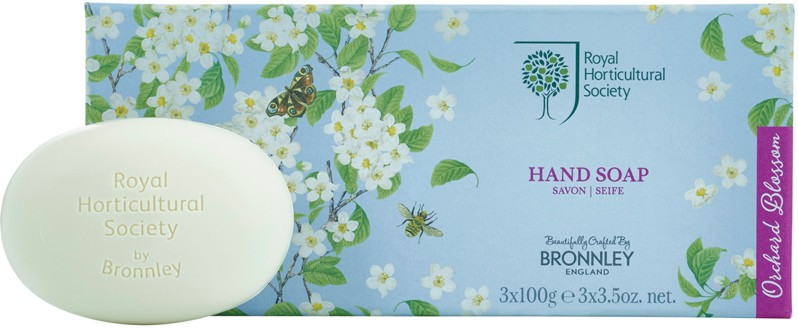 Bronnley Orchard Blossom Hand Soaps -   3     "Orchard Blossom" - 