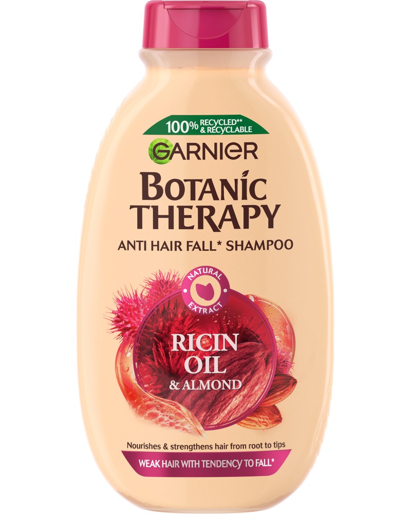 Garnier Botanic Therapy Ricin Oil & Almond Shampoo -    ,    - 