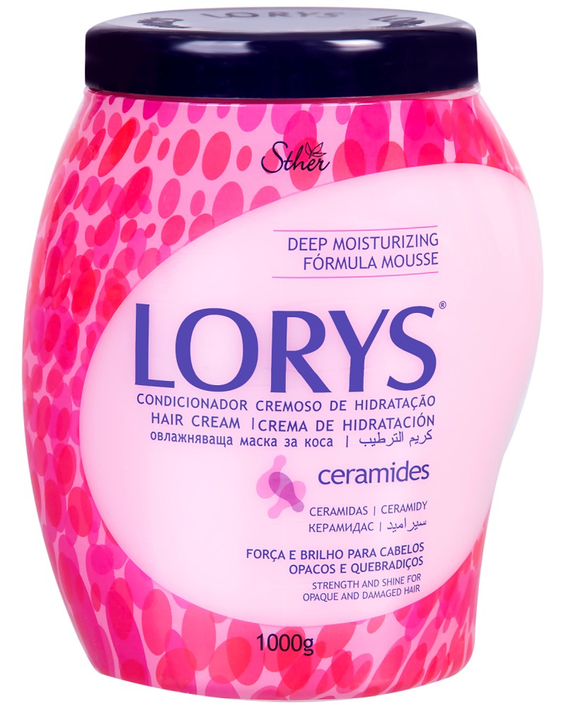 Lorys Hair Cream Ceramides Lorys Hair Cream Ceramides - Овлажняваща крем маска за непокорна и увредена коса със серамиди - маска