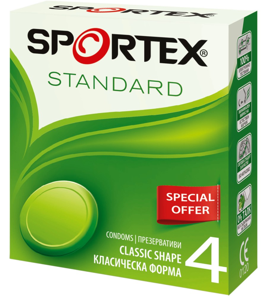 Sportex Standart Classic Shape Condoms -     4  - 