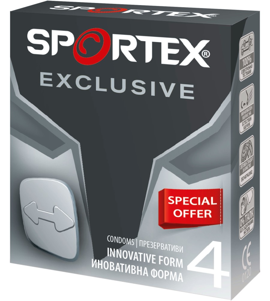 Sportex Exclusive Innovative Form Condoms -     4  - 